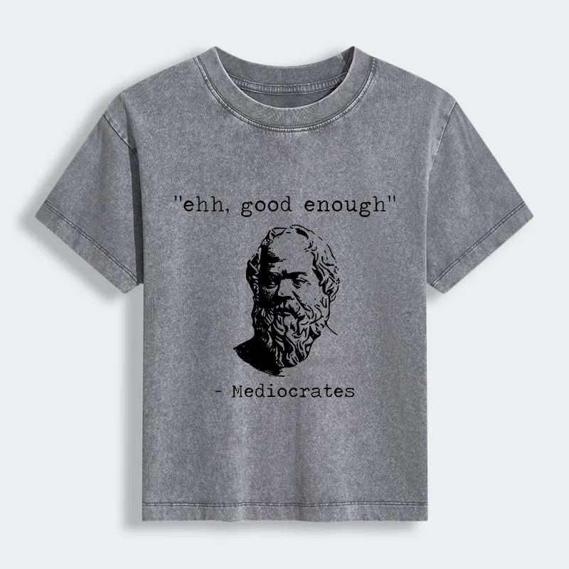 Tokyo-Lion Mediocrates Meme Women's Washed T-shirt