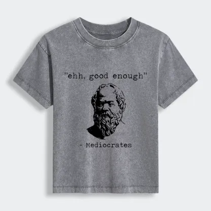 Tokyo-Lion Mediocrates Meme Women's Washed T-shirt