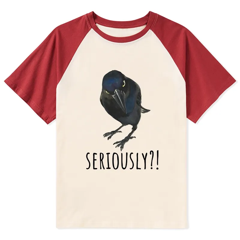 Tokyo-Lion Raven's Question Raglan T-shirt