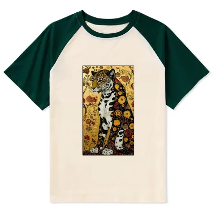 Tokyo-Lion Magnificent Leopard Raglan T-shirt