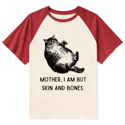 Tokyo-Lion Overweight Cat And Its Doting Owner Raglan T-shirt