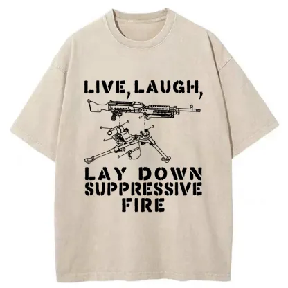 Tokyo-Lion Suppression By Force Funny Washed T-Shirt