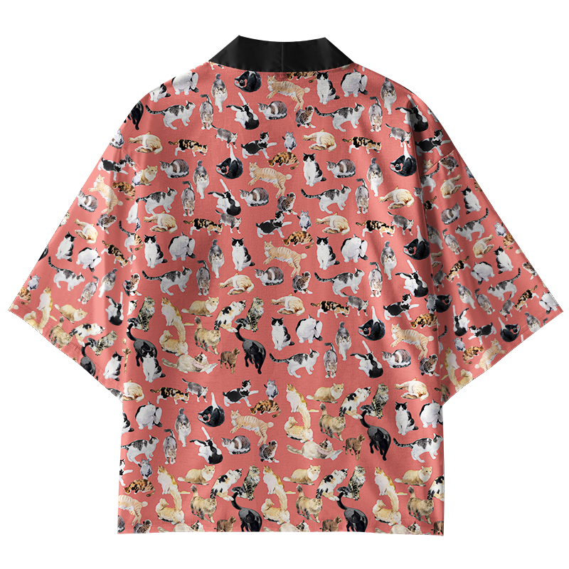 Tokyo-Lion Cats Collection Kimono Cardigan