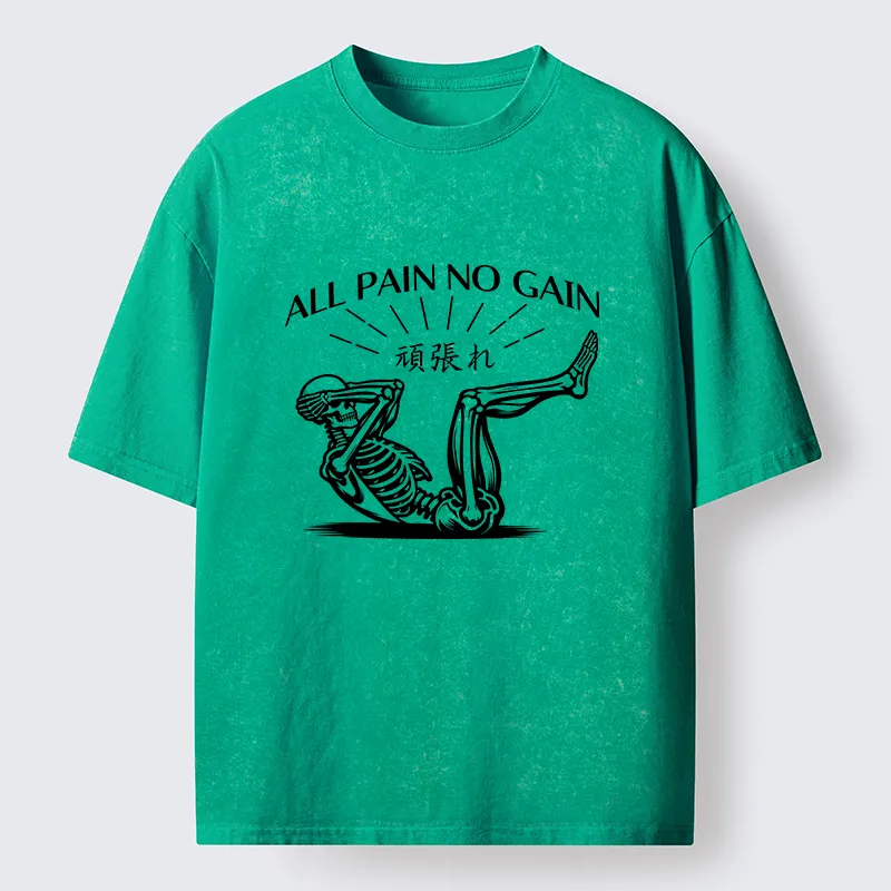 Tokyo-Lion Fitness Pain Washed T-Shirt