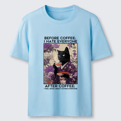 Tokyo-Lion Coffee First, Humans Later Classic T-Shirt