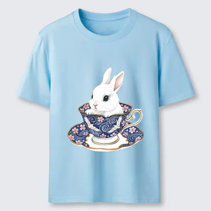 Tokyo-Lion Cute Rabbit Tea Set Classic T-Shirt