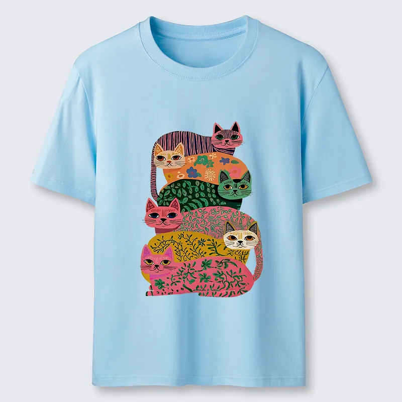Tokyo-Lion Colorful Cats Classic T-Shirt