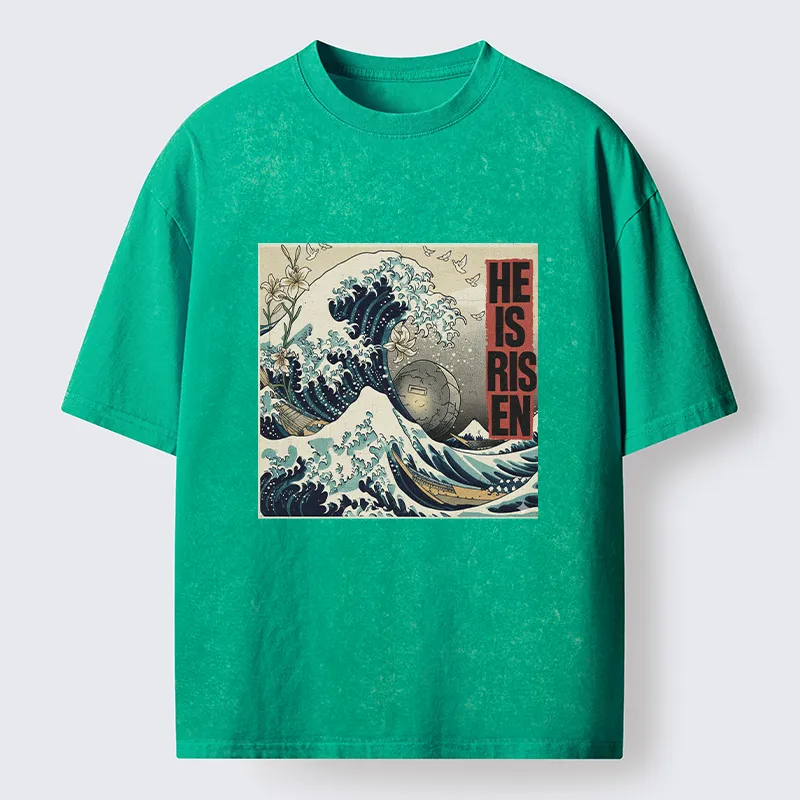Tokyo-Lion Easter Wave Washed T-Shirt