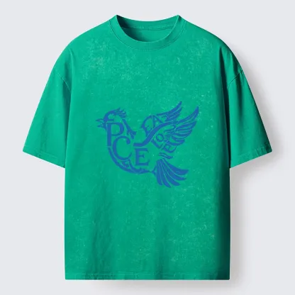 Tokyo-Lion Peace Dove Washed T-Shirt