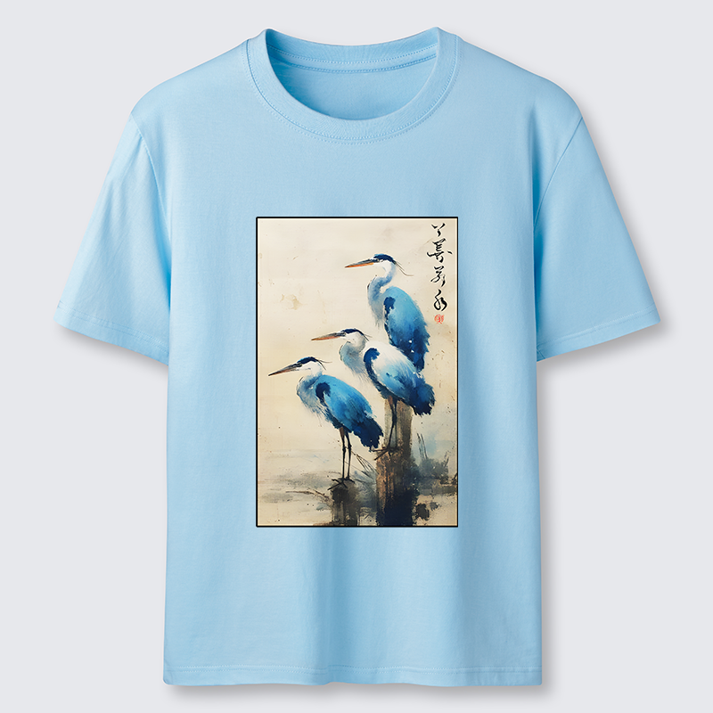 Tokyo-Lion Great Blue Heron Japan Classic T-Shirt