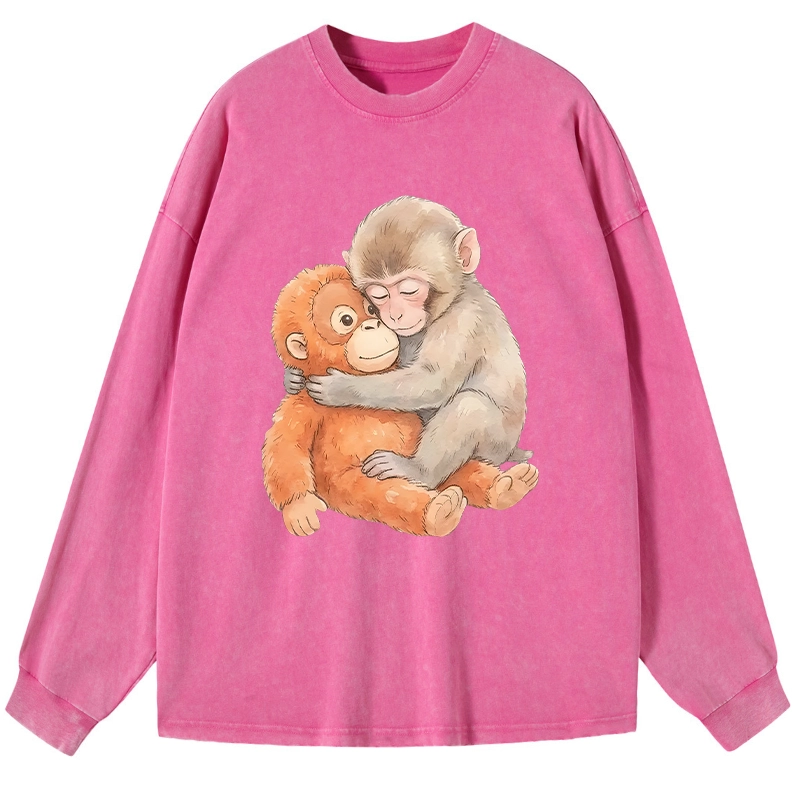 Tokyo-Lion Poor Punch Washed Long Sleeve T-Shirt-Tokyo-Lion