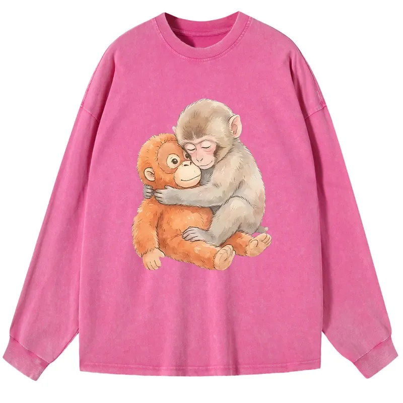 Tokyo-Lion Poor Punch Washed Long Sleeve T-Shirt-Tokyo-Lion