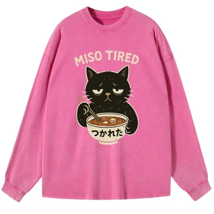Tokyo-Lion I’m So Tired Washed Long Sleeve T-Shirt