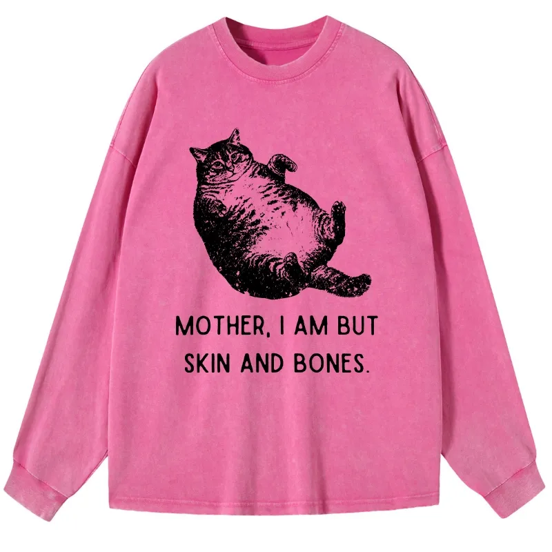 Tokyo-Lion Overweight Cat And Its Doting Owner Washed Long Sleeve T-Shirt