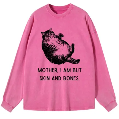 Tokyo-Lion Overweight Cat And Its Doting Owner Washed Long Sleeve T-Shirt