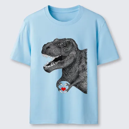 Tokyo-Lion Dinosaur Making A Heart Shape Classic T-Shirt