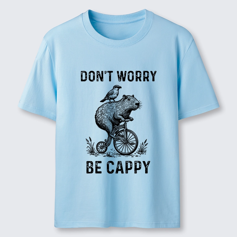 Tokyo-Lion Happy Capybara On Wheels Classic T-Shirt