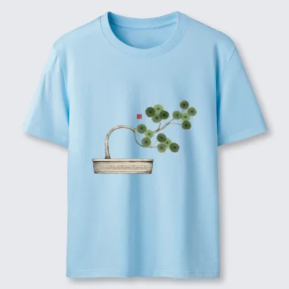 Tokyo-Lion Minimalist Bonsai Artistry Classic T-Shirt