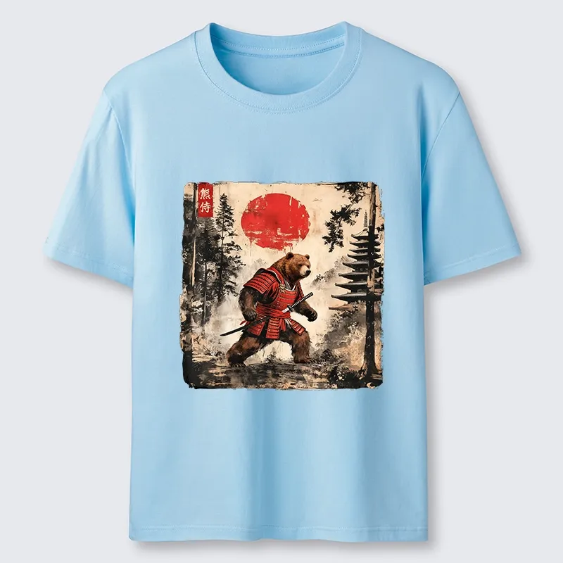 Tokyo-Lion Japanese Samurai Bear With Katana Classic T-Shirt-Tokyo-Lion