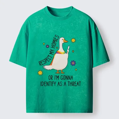 Tokyo-Lion Goose Pride Art Washed T-Shirt-Tokyo-Lion