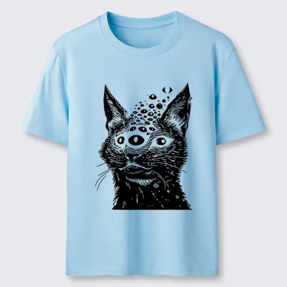 Tokyo-Lion Trippy Cat Third Eye Meme Classic T-Shirt