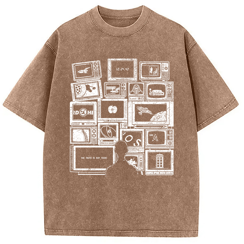 Tokyolion Finding Favorite Music Radio Washed T-Shirt-Tokyo-Lion