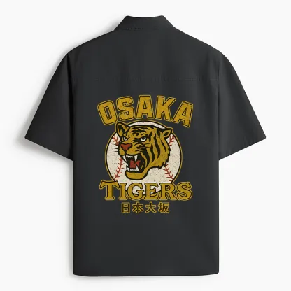 Tokyo-Lion Funny Osaka Lions Work Shirt-Tokyo-Lion