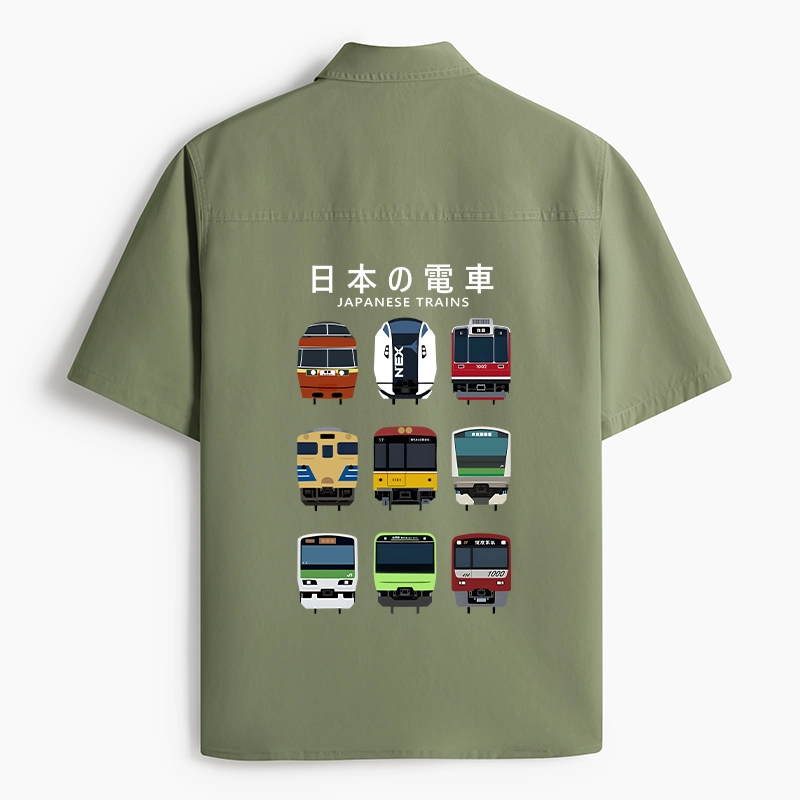 Tokyo-Lion Japanese Train Collection Work Shirt-Tokyo-Lion
