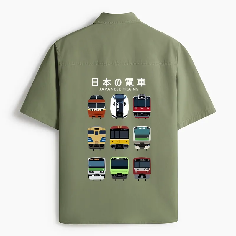 Tokyo-Lion Japanese Train Collection Work Shirt-Tokyo-Lion