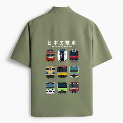 Tokyo-Lion Japanese Train Collection Work Shirt-Tokyo-Lion