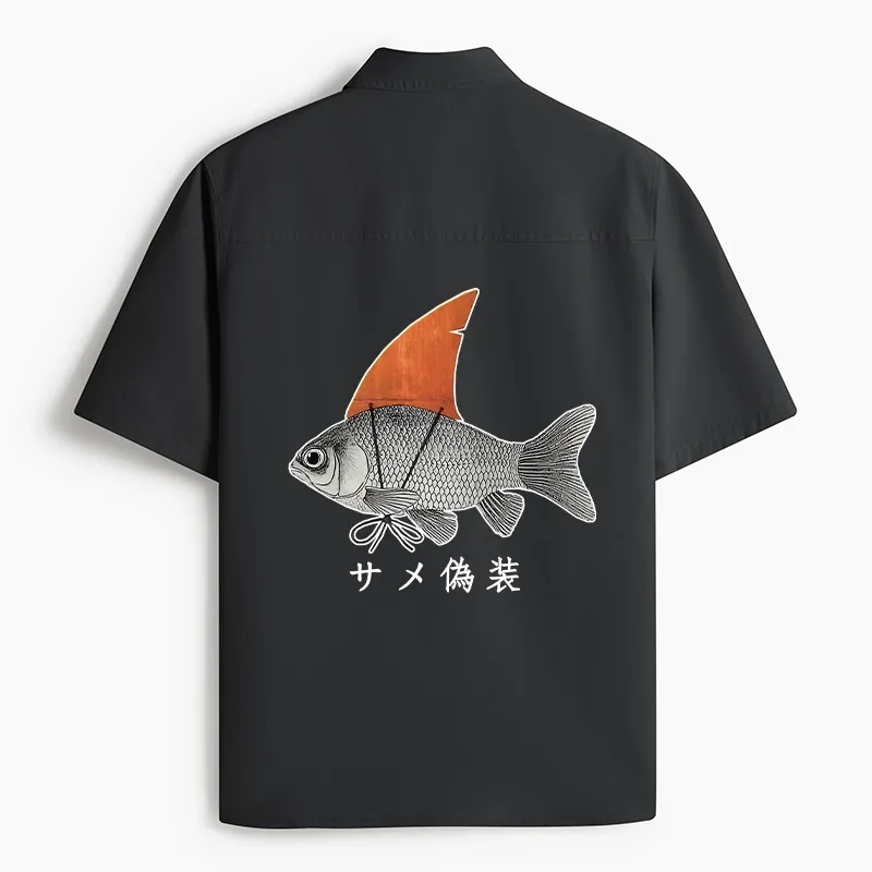 Tokyo-Lion Fish Disguise Work Shirt-Tokyo-Lion