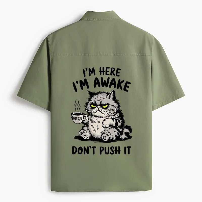 Tokyo-Lion Tired Cat Work Shirt
