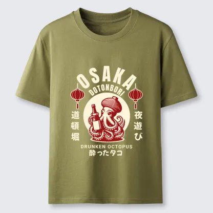 Tokyo-Tiger Retro Osaka Octopus Classic T-Shirt