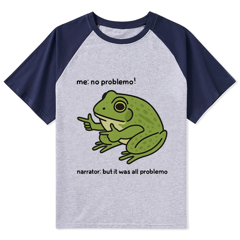 Tokyo-Lion Stupid Frog Meme Raglan T-shirt