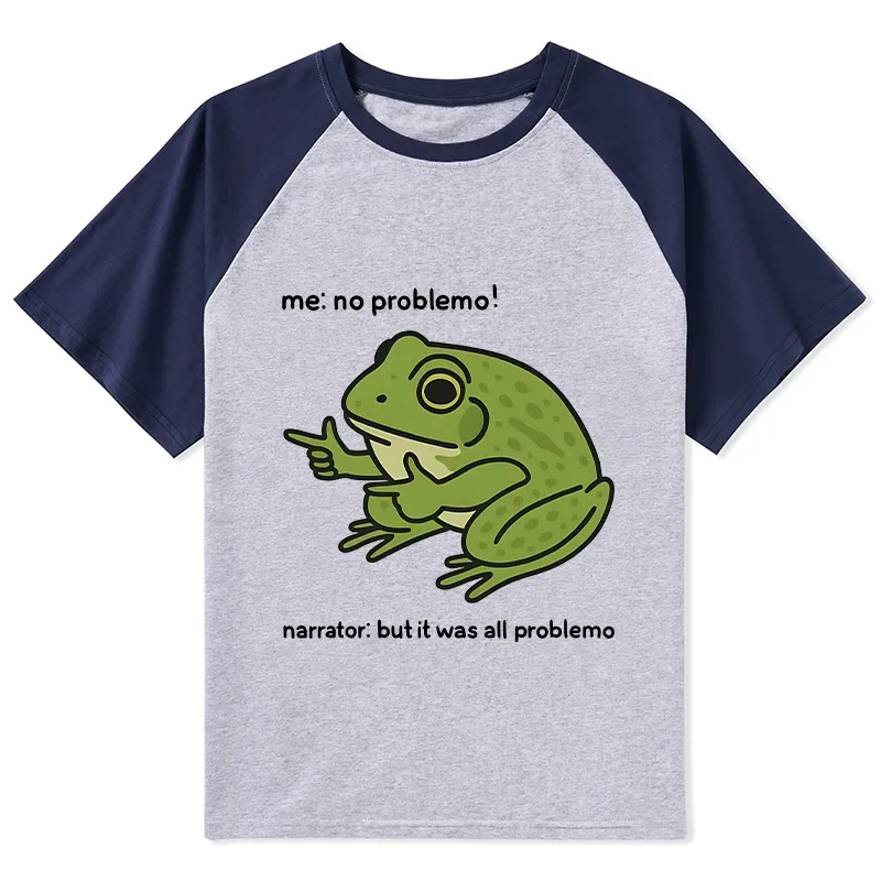 Tokyo-Lion Stupid Frog Meme Raglan T-shirt