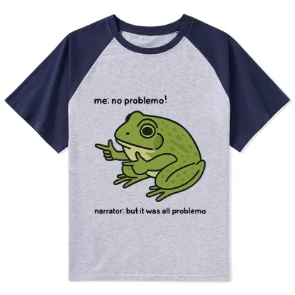 Tokyo-Lion Stupid Frog Meme Raglan T-shirt