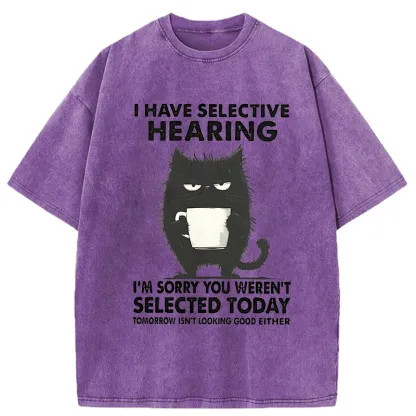 Tokyo-Lion Selective Hearing Washed T-Shirt