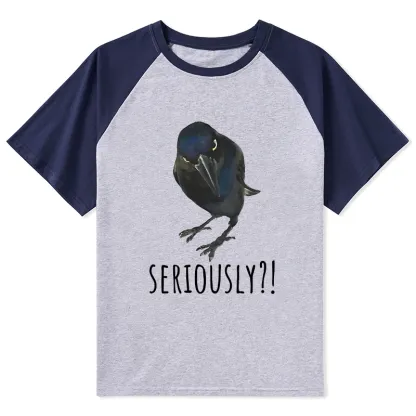 Tokyo-Lion Raven's Question Raglan T-shirt