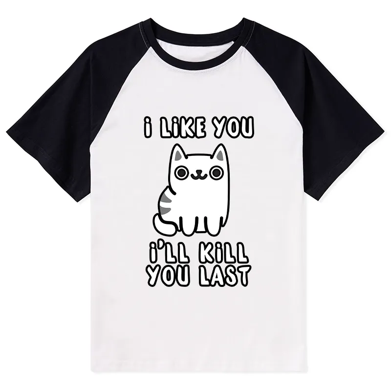 Tokyo-Lion Cats And Humans Have A Love-hate Relationship Raglan T-shirt