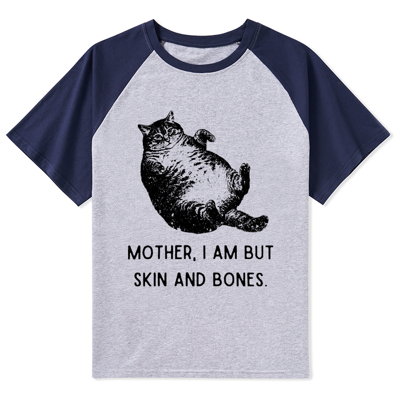 Tokyo-Lion Overweight Cat And Its Doting Owner Raglan T-shirt