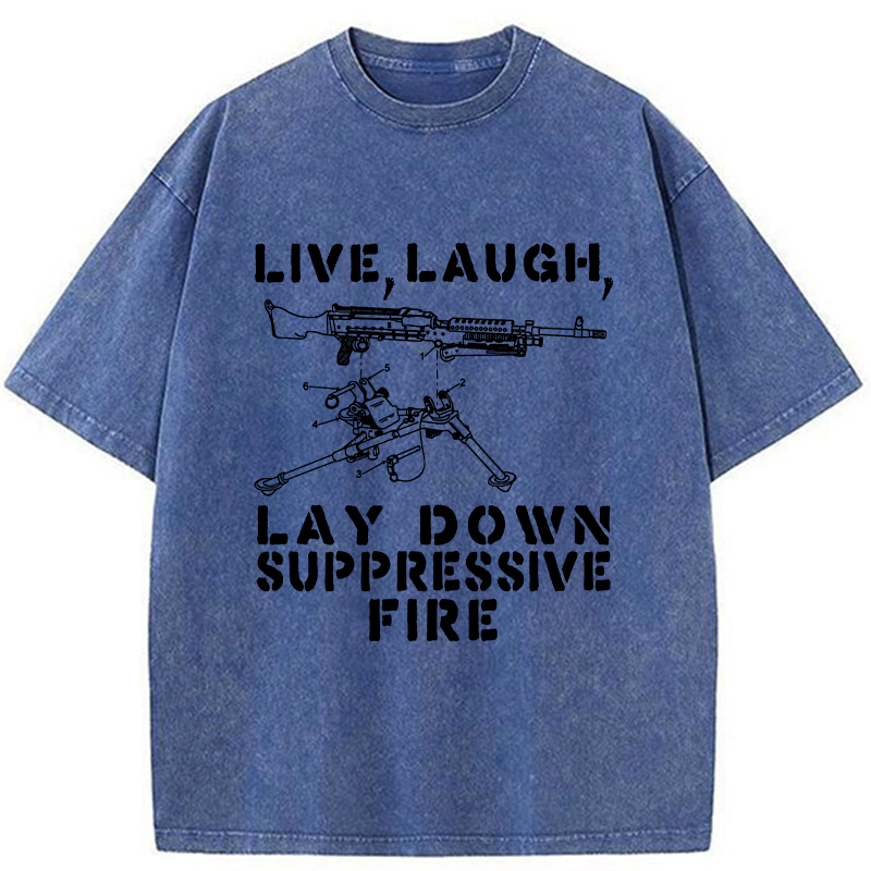 Tokyo-Lion Suppression By Force Funny Washed T-Shirt