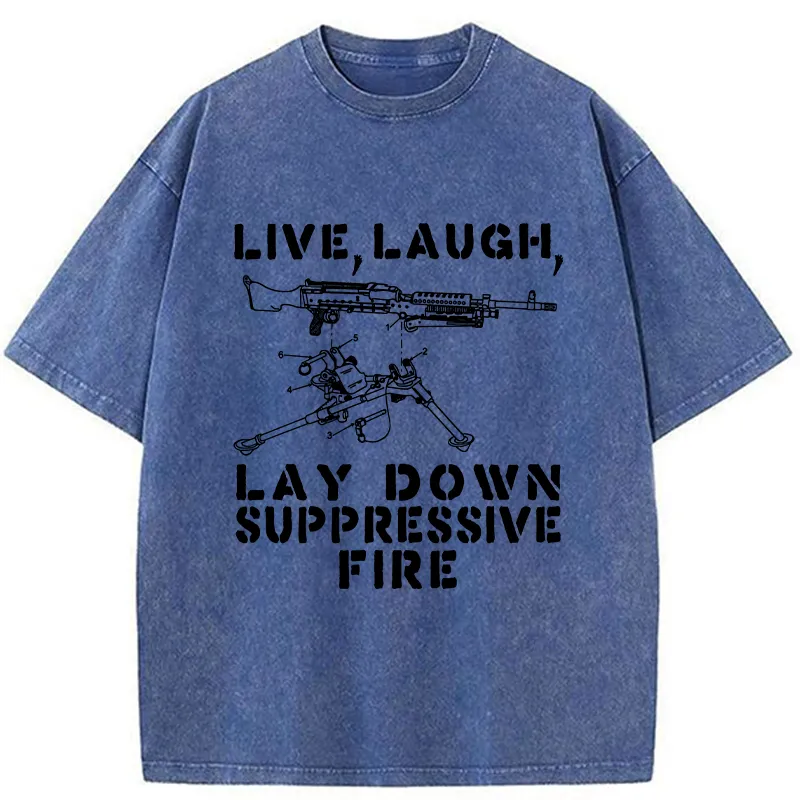 Tokyo-Lion Suppression By Force Funny Washed T-Shirt