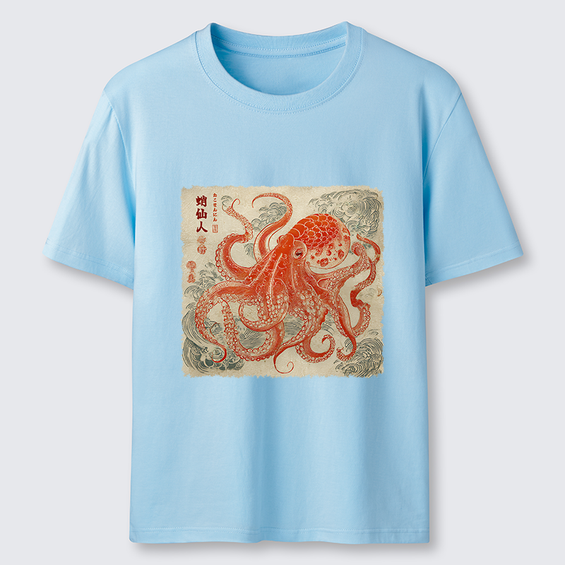 Tokyo-Lion Octopus Sage Classic T-Shirt