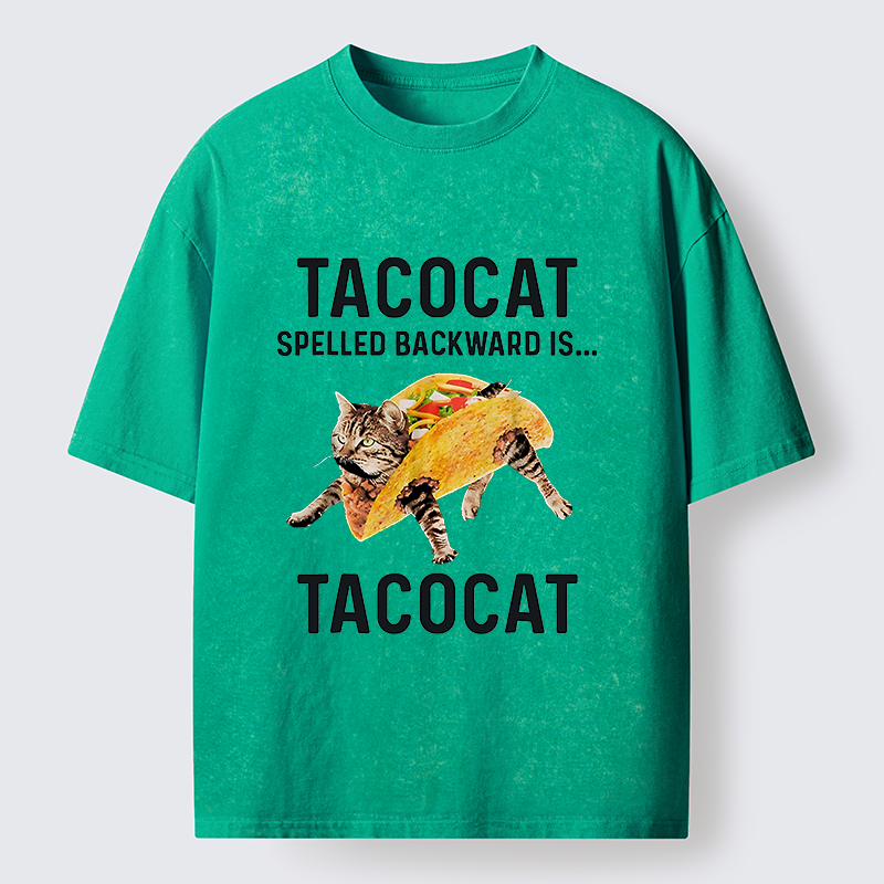 Tokyo-Lion Tacocat Funny Washed T-Shirt