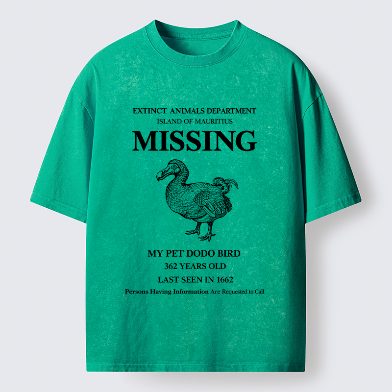 Tokyo-Lion Dodo Bird Meme Washed T-Shirt