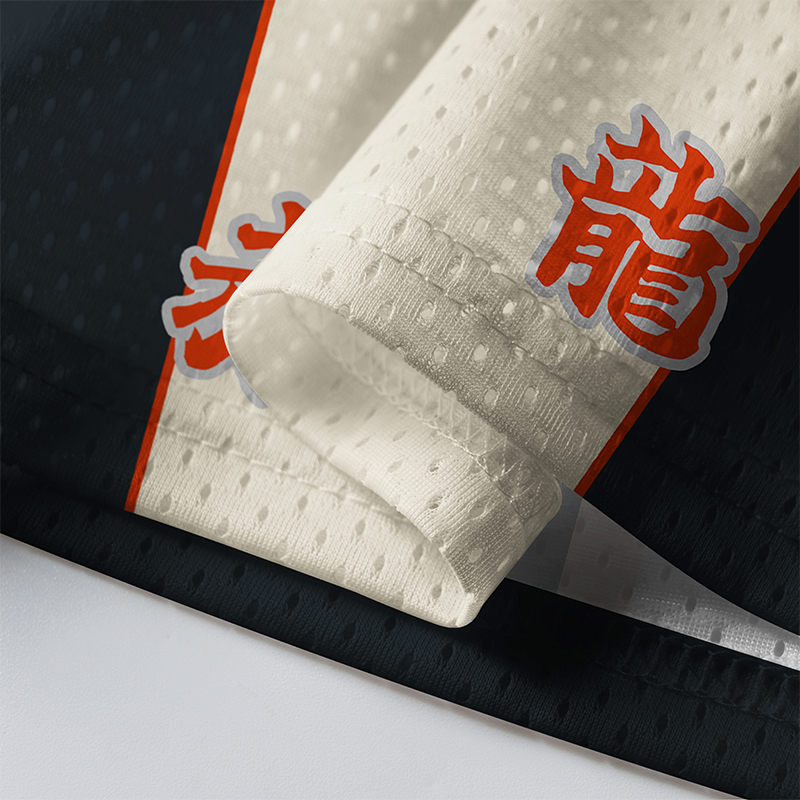 Tokyo-Lion Crimson Circle Dragon Mesh Jersey