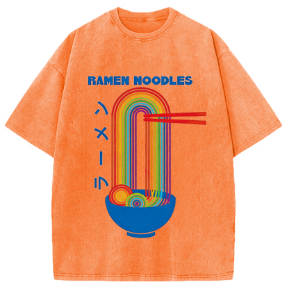 Tokyolion Ramen Rainbow Washed T-Shirt-Tokyo-Lion