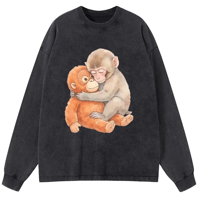 Tokyo-Lion Poor Punch Washed Long Sleeve T-Shirt-Tokyo-Lion