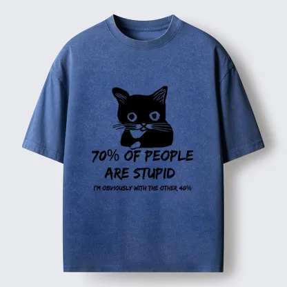 Tokyo-Lion Opinionated Funny Washed T-Shirt
