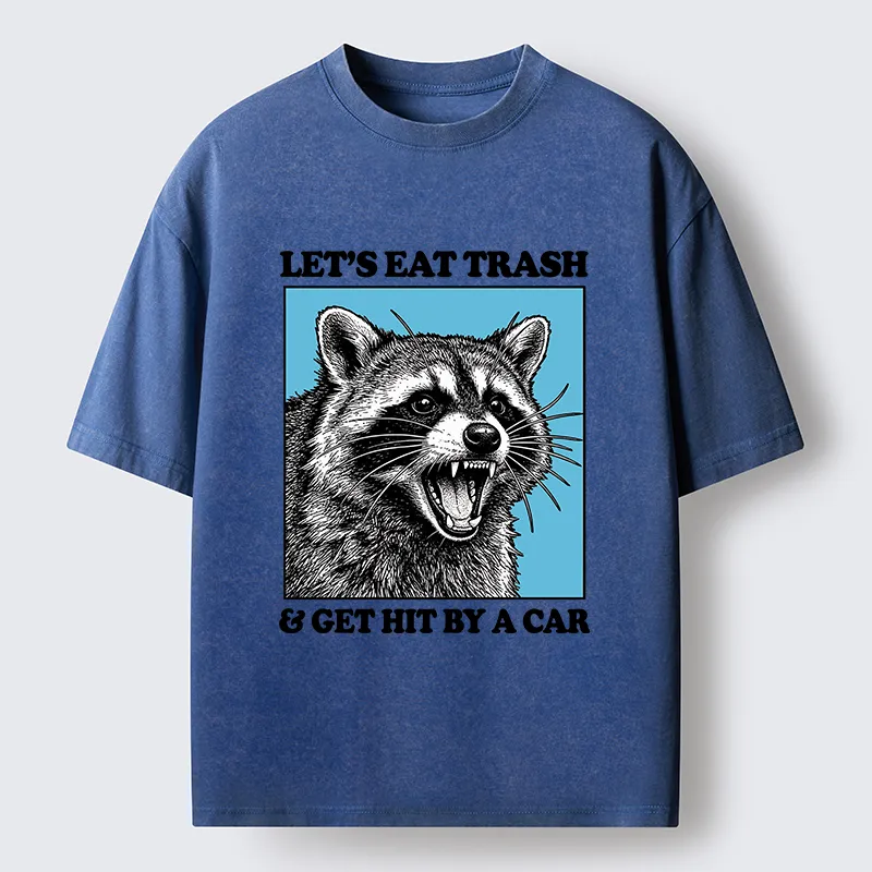Tokyo-Lion Raccoon Rebellion Washed T-Shirt